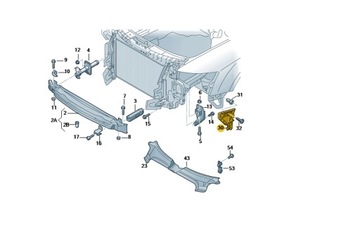 Ковзання бампера ліве AUDI AUDI A6 C6 4f0807227