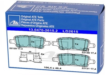 Гальмівні колодки ATE для Chevrolet BOLT EV