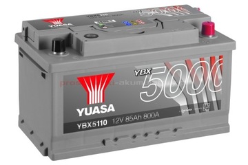 Akumulator 85Ah 800A P+ Yuasa Silver YBX5110