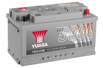 АКУМУЛЯТОР YUASA 5000 YBX5110 85AH 800A P+