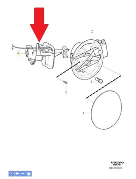 Привід кришки паливного бака Volvo V40 OE 32260461