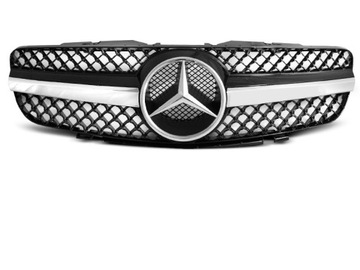 ATRAPA GRILL MERCEDES SL R230 01-06 SPORT BLACK CH