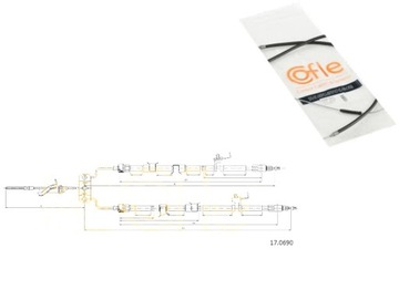 КАБЕЛЬ РУЧНОГО ГАЛЬМА COFLE BS3E44200K BS3E44200J