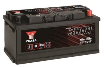 Акумулятор YUASA YBX3017 90AH 800A P + Amper
