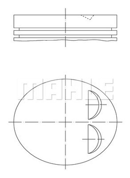 Tłok MAHLE 039 PI 00122 002