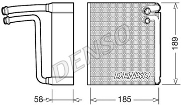 DENSO Parownik klimatyzacja DEV21003 DENSO