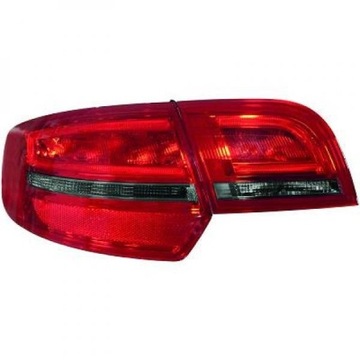 Задні ліхтарі Audi A3 04-08 Червоний / димчастий