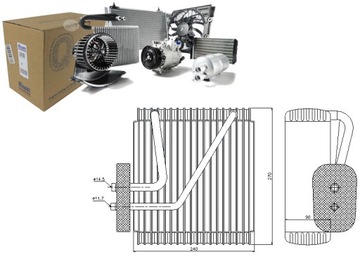 NISSAN КОНДИЦІОНЕР ВИПАРНИК 1041278 7367248 7M18