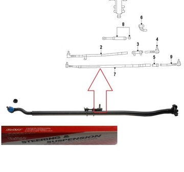 Правая тяга Jeep Wrangler JK 2007-2018