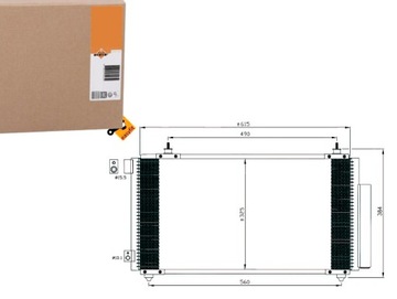 КОНДЕНСАТОР РАДІАТОР КОНДИЦІОНЕРА NRF 8846020600 87