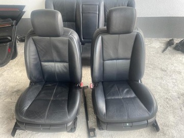 Чорний Mercedes W221 шкіряний диван сидіння