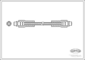 CORTECO передній гальмівний шланг AUDI A4 B6 A6 C6