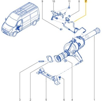 Czujnik ciśnienia spalin RENAULT MASTER III OE