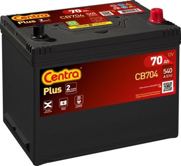 Akumulator Centra Plus CB704 12V 70Ah/540A