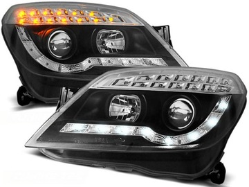 LAMPY REFLEKTORY OPEL ASTRA H 04-10 DAYLIGHT BLACK