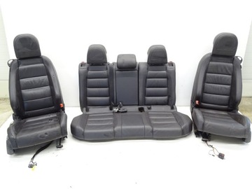 Сидіння диван комплект спереду і ззаду VW GOLF V R32 3D глінтвейн