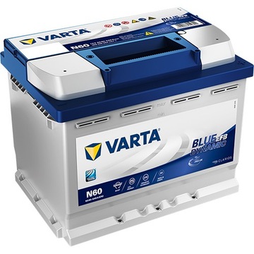 Акумуляторна батарея Varta EFB Blue Dynamic 60Ah 640a R + N60