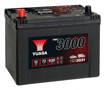 Akumulator YUASA YBX3031 12V 72Ah 630A L+ Nissan