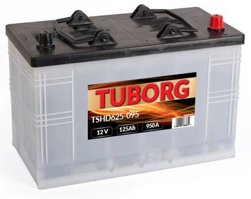 Akumulator Tuborg SHD 12V 125Ah 950A Iveco maszyna