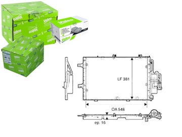 VALEO КОНДЕНСАТОР РАДИАТОР КОНДИЦИОНЕРА VAL, 817609