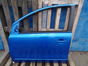 Nissan Note E11 ліва передня двері BV4 № 222 Скло синій