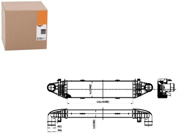 INTERCOOLER MERCEDES C-CLASSE 07-, GLK 08- CDI NRF