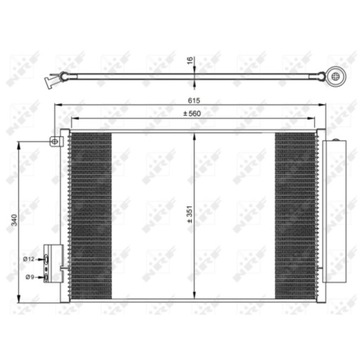 SKRAPLACZ KLIMATYZACJI FIAT 500L TIPO 12-20