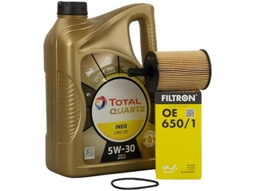 TOTAL INEO LONG LIFE 5W30 5L+FILTR OLEJU OE650/1