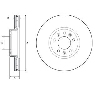 КПЛ. тормозные диски DELPHI BG4805C