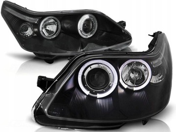 LAMPY REFLEKTORY CITROEN C4 04-10R RINGI LED BLACK