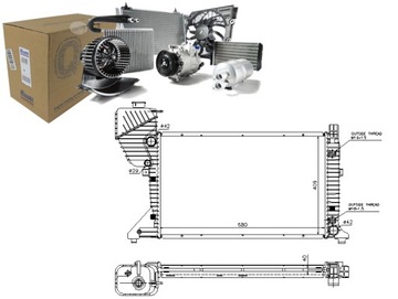 CHŁODNICA SILNIKA MERCEDES SPRINTER 2-T (901 902)