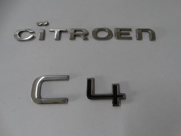 EMBLEMAT KLAPY TYŁ CITOREN C4 HATCHBACK 20-23r.