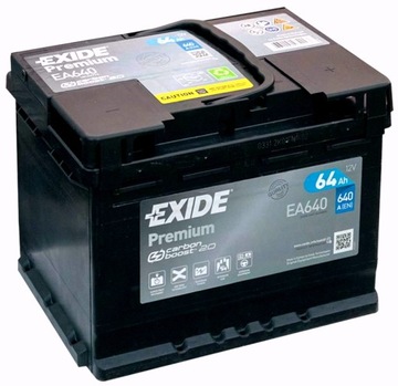 AKUMULATOR EXIDE PREMIUM 64AH 640A 64 AH EA640 !