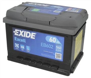 Батарея EXIDE EXCELL 60Ah 540A 60 Ah EB602 лодка