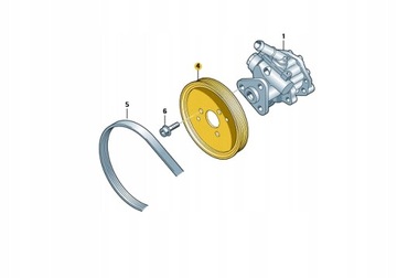 Шків AUDI A4 A5 A8 TOUAREG 059145255A TDI