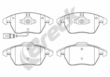 ТОРМОЗНЫЕ КОЛОДКИ СПЕРЕДИ BRECK SEAT ALTEA 1.4