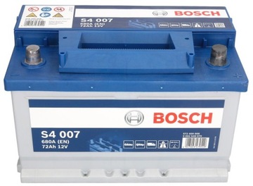 Аккумулятор 72AH 680A SILVER S4 P + Bosch новый