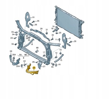 КОМПЛЕКТ L + P ТРИМАЧ ФАРИ AUDI RS5 8T0805607D