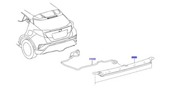 Toyota C-HR світлодіодний стоп-сигнал люка 81570-F4010