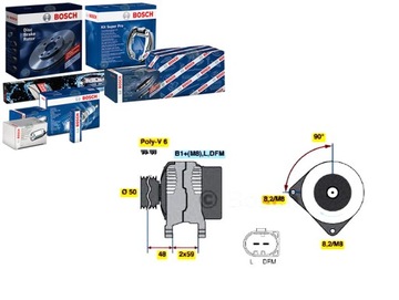 BOSCH ГЕНЕРАТОР BOS, 0 986 046 070