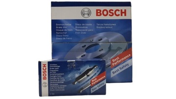 Bosch диски + колодки задние AUDI A3 SKODA OCTAVIA