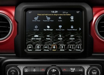 RADIO DUŻE NAVI PANEL WRANGLER JL GLADIATOR 4xe