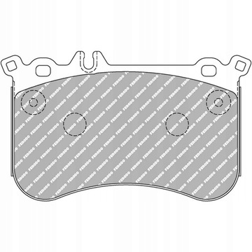 Будівельні блоки FERODO DS2500 FCP4806H AMG A45, CLA 45, GLS