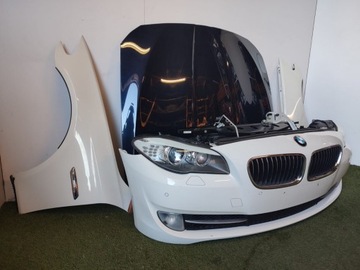 BMW 5 F10 11 Передній капот ремінь бампер лампи 12258