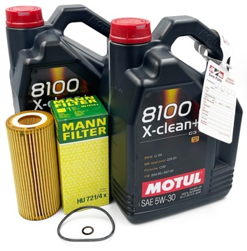 Масляний фільтр + масло 10л 5W30 MOTUL BMW 2.5 D 3.0 d