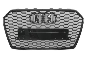 AUDI A6 C7 2016-18 гриль стайлінг на RS6 чорний