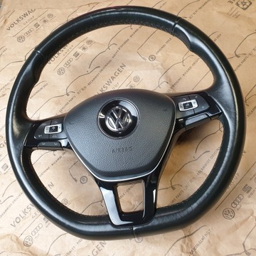 Рульове колесо подушка безпеки шкіра VW Golf VII PASSAT B8 OE