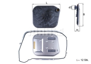 Filtry do skrzyni automatycznej MAHLE HX 189KIT