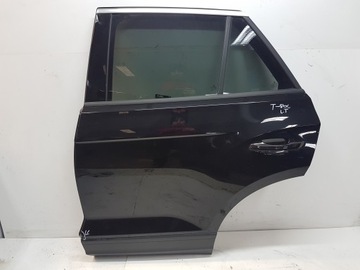 VW T-ROC drzwi lewe tył tylne czarne uszkodzone