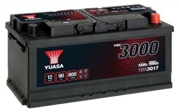Аккумулятор YUASA 90AH 800A YBX3017 DOJ+WYM LDZ